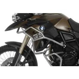 Stainless steel crash bar extension for BMW F700GS, F800GS 2013 onwards In De Mode