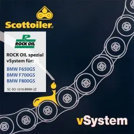 Geld-Terug-Garantie Scottoiler vSystem chain lubrication system, for BMW F650GS / F700GS / F800GS (2008-2016)