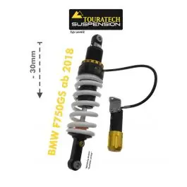 Touratech Suspension lowering shock -30 mm for BMW F750GS ab 2018 type Level2 Trendy