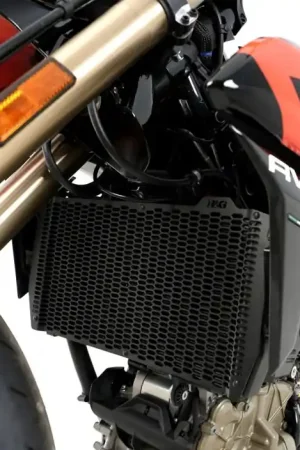 Gratis Verzending R&G Radiatorbeschermer PRO Zwart Ducati Hypermotard 698 Mono