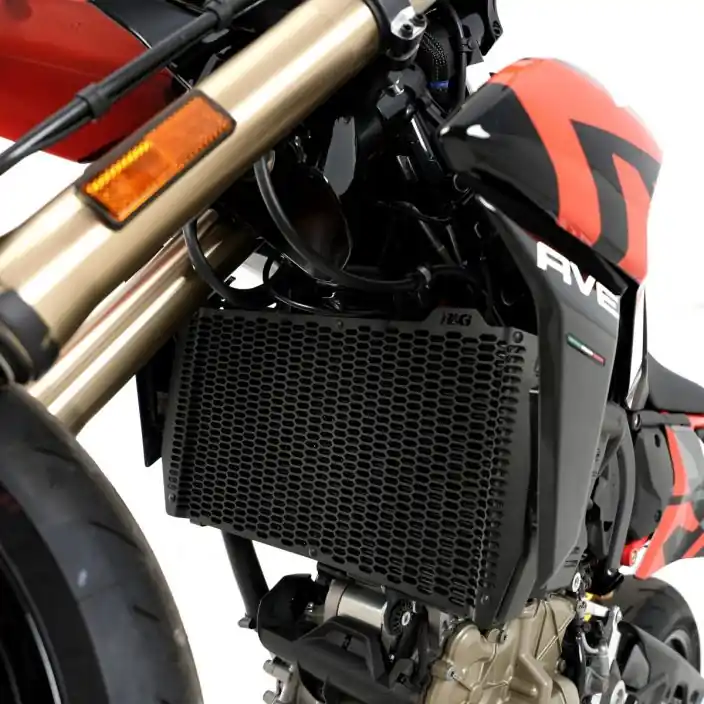 Gratis Verzending R&G Radiatorbeschermer PRO Zwart Ducati Hypermotard 698 Mono