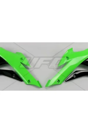 UFO Radiateurkappen Set Zwart Kawasaki KX85 Snelle Levering