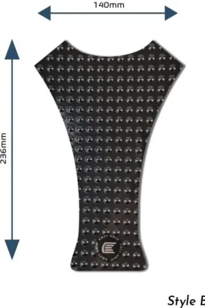 R&G Evo Middentankpad Zwart - Design B Goedkoop