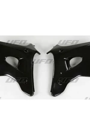 Flitsaanbieding UFO Radiateurkappen Zwart Kawasaki KX125/250 94-98