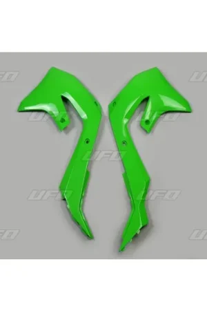 UFO Radiateurkappen Kawasaki Groen KXF450 '19 Op = Op