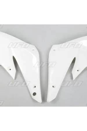 Beperkte Voorraad UFO Radiateurkappen Wit Kawasaki KXF250 04-05