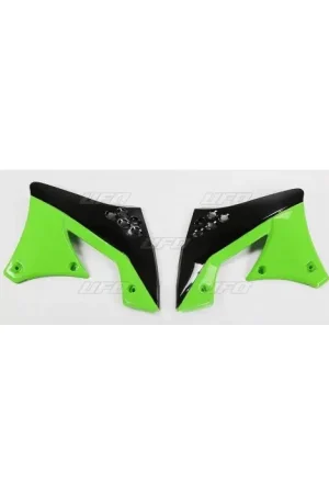 UFO Onderste Radiateurkappen KXF250 09-12 Zwart/Groen Plaats Bestelling