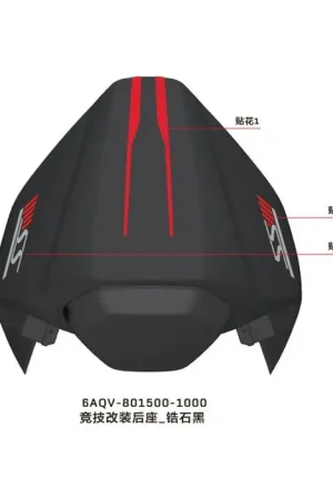 CFMoto Seatcover Zircon Black Exclusief