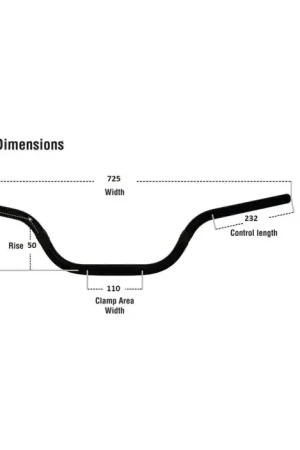 Renthal Stuur Ultra Low Blauw 758-01-BU Geld-Terug-Garantie