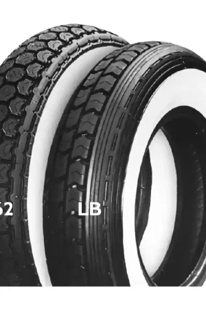 Handgemaakt Continental 3.50 -8 LBWWW TT 46J Motorband