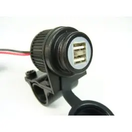 Dual USB socket for motorbikes 12-24V, for 22 mm / 25 mm handlebar Limited Edition