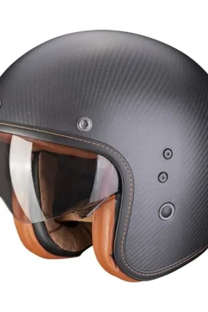 Finale Uitverkoop Scorpion Belfast Evo Carbon Solid Motorhelm