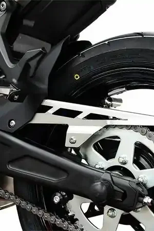 Modern Kettingsbeschermer Kawasaki Ninja 650 2017-2024 RVS zwart