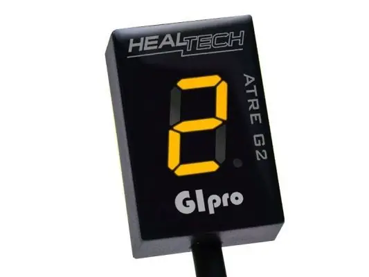 Betrouwbaar Gipro G2 versnellingsindicator geel Kawasaki KLX450 2007-2012 HealTech X, ATRE, DS, DT