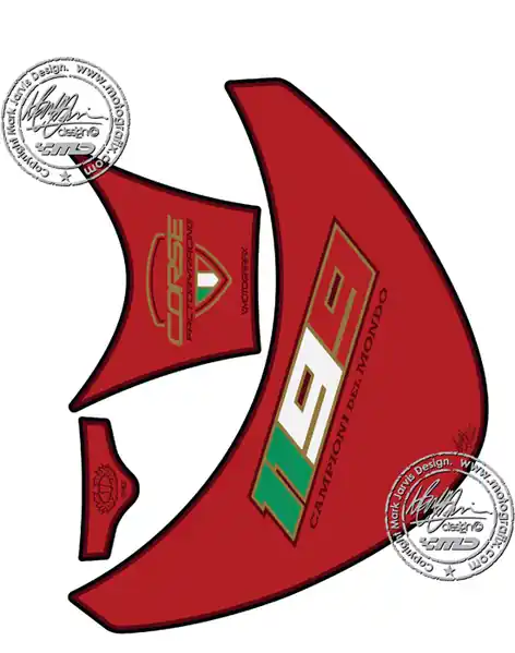 Premium Tankpad Ducati Panigale 1199 rood