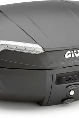 GIVI - E46NT2-TOP - Topcase - 46L Black Riviera Smoke Finale Uitverkoop