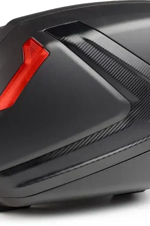 Gecertificeerd GIVI - V37NN - Sidecase - Zwart met Rode Reflectoren