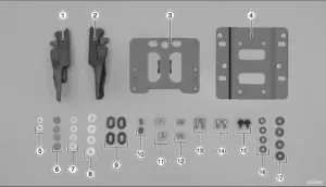 Authentiek FITTING KIT,F.S.BLACK KLE650HN
