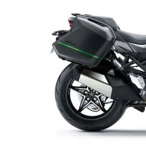 Kawasaki Zijkoffer Paneel Metallic Grijs Geld-Terug-Garantie