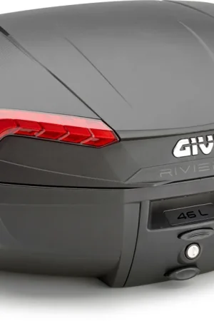 GIVI - E46N2-TOP - Topcase - 46L Black Riviera Red Reflective Veilige Betaling