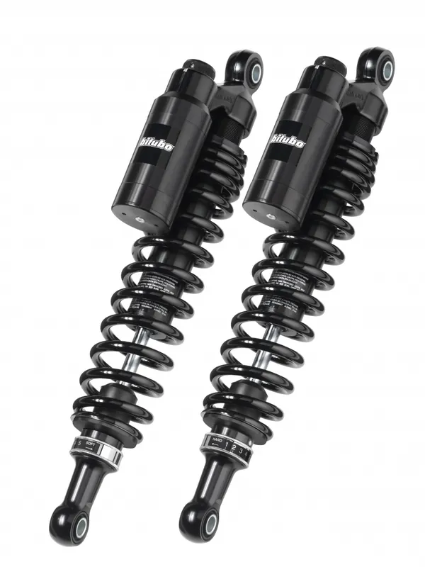 BITUBO - WMT02 V2 TWIN SHOCK DARK - Suspension - ADJ: PRELOAD, REB, COMP Premium