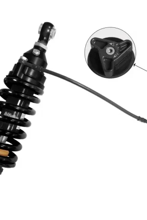 BITUBO - XZE32 V3 MONO SHOCK DARK - Suspension - ADJ: HYDR. PRELOAD, REB, LENGTH Betaalbaar