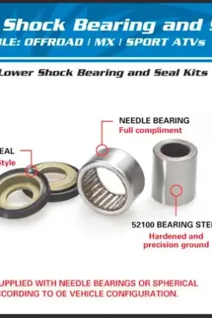 ALL BALLS - 29-5065 - Suspension Rear Repair - Shock Bearing Kit Exclusief