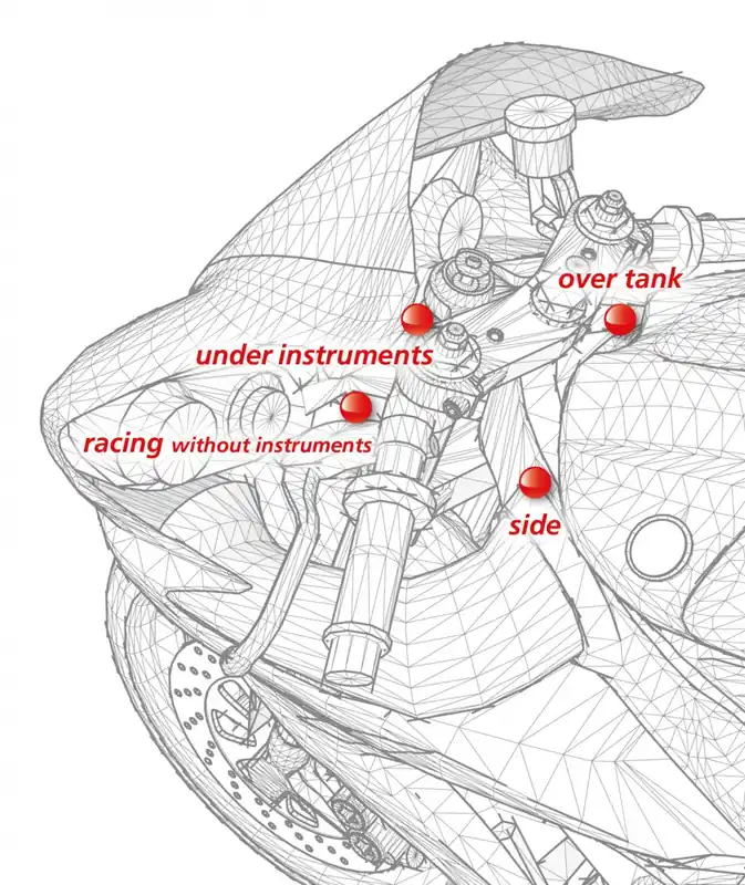 Tijdelijk Beschikbaar BITUBO - STEERING DAMPER KIT BLACK - Steering Dampers - ADJ: 18 CLICKS