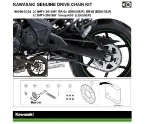 Populair Kawasaki Ketting en Tandwiel Kit