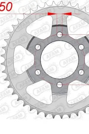 AFAM - REAR STEEL 48T, 530 - Sprockets - Staal Favoriet
