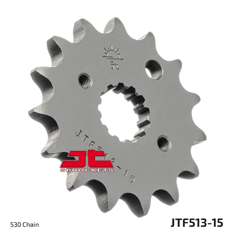 Gratis Retour JT SPROCKETS - FRONT STEEL 15T, 530 - Sprockets - 15T Staal