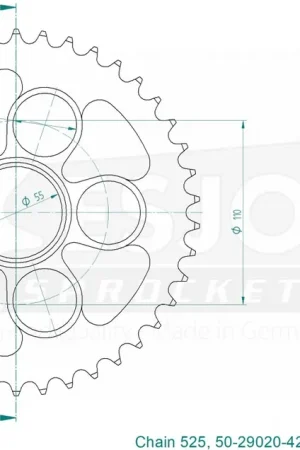 ESJOT - REAR STEEL 42T, 525 - Sprockets - Duurzaam en betrouwbaar Finale Uitverkoop
