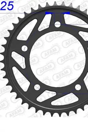 Veilige Betaling AFAM - REAR ALU 44T, 525 - Sprockets - Lichtgewicht Aluminium