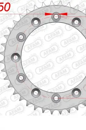 AFAM - REAR STEEL 40T, 520 - Sprockets - Geschikt voor Honda en Yamaha Must-Have