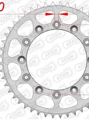 AFAM - REAR STEEL 48T, 520 - Sprockets - Betrouwbare kwaliteit Superprijs