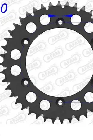 AFAM - REAR ALU 46T, 520 - Sprockets - Aluminium 46T Ambachtelijk