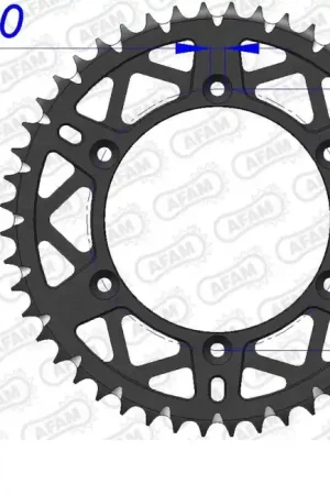 AFAM - REAR ALU 49T, 520 - Sprockets - Aluminium 49T Hoge Kwaliteit