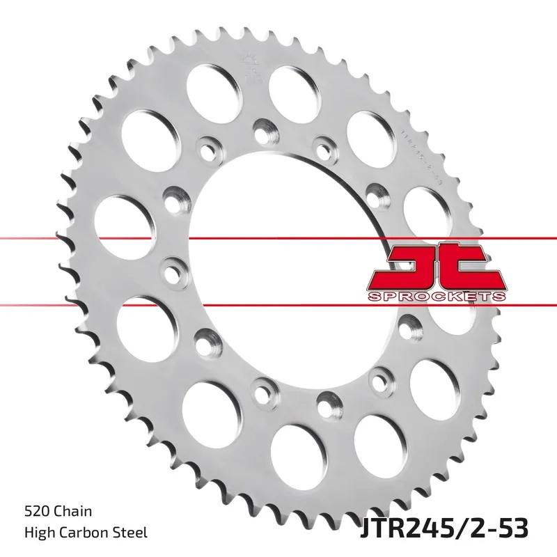 JT SPROCKETS - REAR STEEL 53T, 520 - Sprockets - 53T Trendy