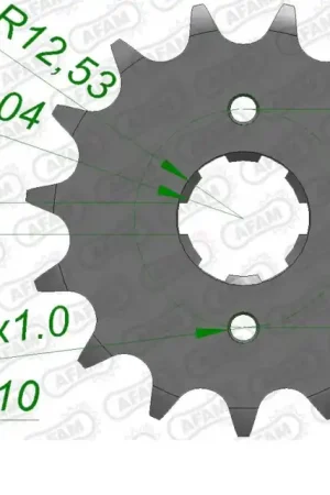 Luxe AFAM - FRONT 14T, 520 - Sprockets - Compatibel met Honda