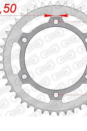 AFAM - REAR STEEL 48T, 520 - Sprockets - Geschikt voor Honda modellen Tijdelijk Beschikbaar