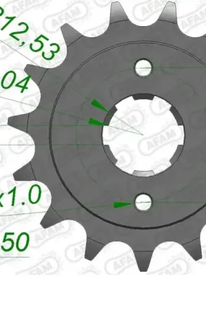 AFAM - FRONT 15T, 525 - Sprockets - Geschikt voor Honda Alleen Vandaag