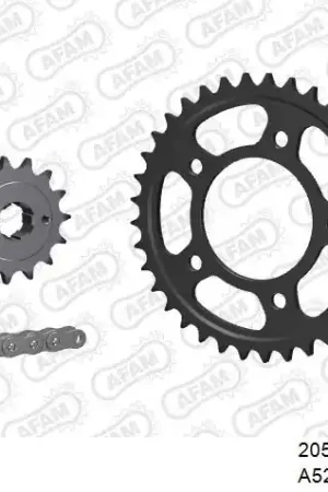 AFAM - 525XMR3 106 MRS (RIVET) & SPROCKETS - Chain Kits - STEEL Luxe