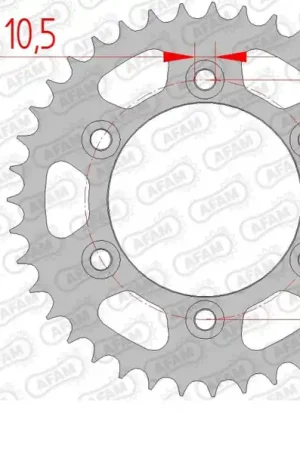 AFAM - REAR STEEL 38T, 525 - Sprockets - Compatibel met Ducati Betrouwbaar