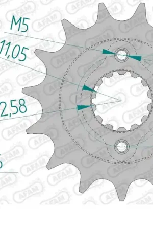 AFAM - FRONT 14T, 525 - Sprockets - 14T voor Ducati Betaalbaar