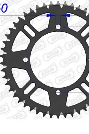 AFAM - REAR ALU 49T, 420 - Sprockets - Lichtgewicht aluminium Ambachtelijk