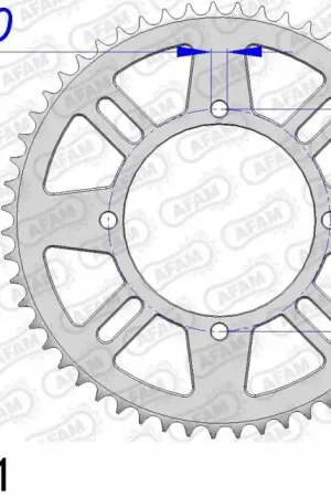Koopje AFAM - REAR ALU 51T, 420 - Sprockets - Lichtgewicht en duurzaam