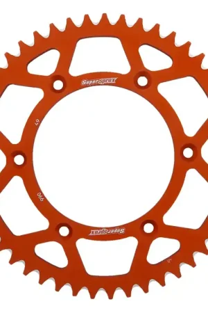 Origineel SUPERSPROX - REAR ALU 49T - Sprockets - ORANGE, 520