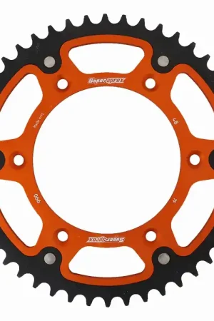 SUPERSPROX - REAR STEALTH 48T - Sprockets - ORANGE, 520 Luxe