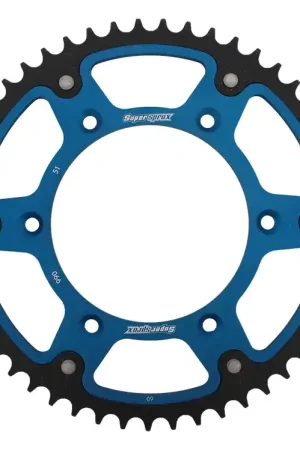 Plaats Bestelling SUPERSPROX - REAR STEALTH 51T - Sprockets - Blauw 520