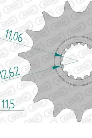 AFAM - FRONT 15T, 520 - Sprockets - 15T Lage Kosten